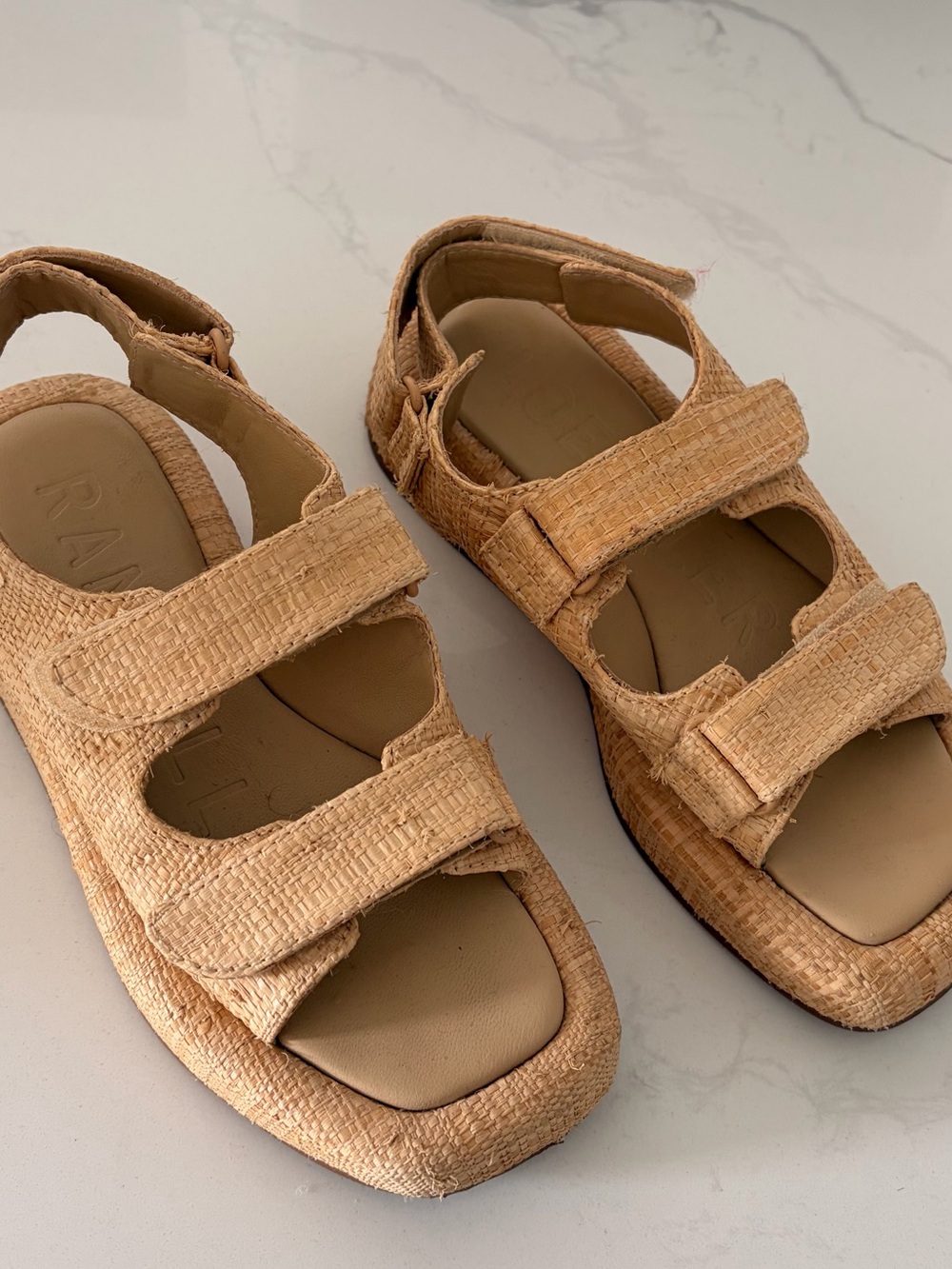 Loeffler Randall Blaise Platform Sandal Natural 5